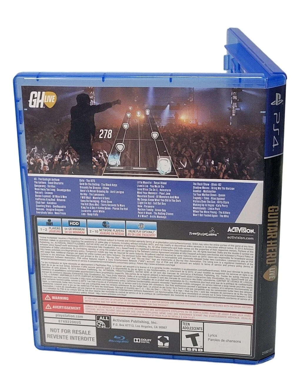 Guitar Hero Live Game Only (Sony PlayStation 4, 2014)